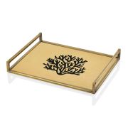 The Mia Tepsi Gold Mercan - 40 x 30 Cm