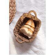 The Mia Hasır 2'li Set Ekmek Sepeti 8x22x18 cm - Naturel
