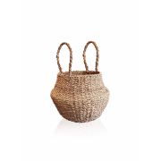 The Mia Hasır Katlanabilir Sepet 25x33 cm - Naturel