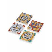 The Mia Taş Bardak Altlığı - 4lü Set - Toscana A