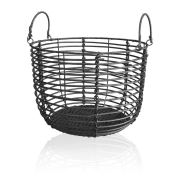 The Mia Rattan Dekoratif Sepet 22x31 Cm - Siyah