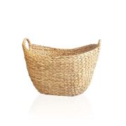 The Mia Hasır Kulplu Oval Sepet 46x40x34 Cm - Naturel
