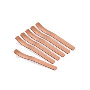 The Mia Çay Kaşığı 6 Parça - 11 cm Mat Rose & Gold