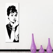 Audrey Hepburn Kanvas Tablo Saat