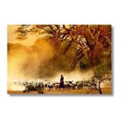 Afrika Manzara Kanvas Tablo - 50x75 cm