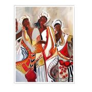 Afrikalı Kadınlar Kanvas Tablo - 50x75 cm