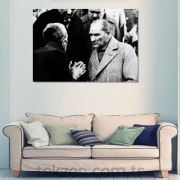 Atatürk ve Halk Kanvas Tablo - 50x75 cm