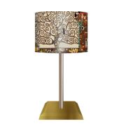 Tink Hayat Ağacı Gustav Klimt Metal Ayaklı Abajur Gold