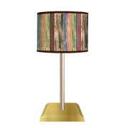 Tink Retro Ahşap Metal Ayaklı Abajur Gold