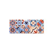Tink Mexican Tile Kırmızı 15x15 cm Desenli Pvc Karo