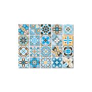 Tink Mexican Tile Turkuaz 10x10 cm Desenli Pvc Karo