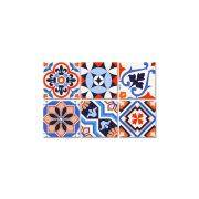 Tink Mexican Tile Kırmızı 20x20 cm Desenli Pvc Karo