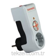 Tekli Enerji Koruma Prizi 525 Joule Beyaz-TSK5078