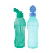 Tupperware Eko Şişe 2'li Set ( 750 ML K.Kapak Mint -750 ML K.Kapak Turkuaz ( Kapak Mavi )