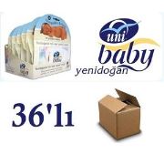 Uni Baby Islak Pamuk Mendil Yeni Doğan 36 lı Fırsat Paket 1440 adet