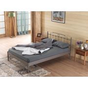 Unimet Hatkus-S Çift Kişilik Metal Karyola 140x200 Kahverengi