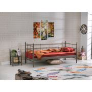 Unimet Lalas Daybed Tek Kişilik Metal Karyola 90x200 Kahverengi