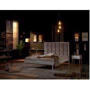 Unimet Stardust S Çift Kişilik Metal Karyola 160x200 Beyaz-Karamel