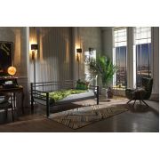 Unimet Kappis Daybed Tek Kişilik Metal Karyola 90x200 Siyah