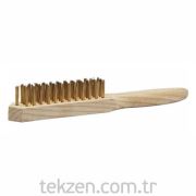 Tel Fırça Çelik Ağaç Saplı No:5-12250