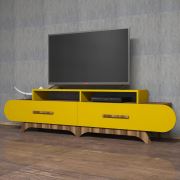 Variant Flora Tv Ünitesi Ceviz - Sarı