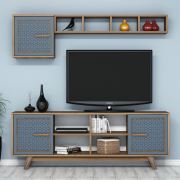Variant Ayla Tv Ünitesi - Ceviz/Mavi