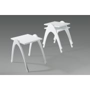 Veys Coffe Table 3'lü Zigon Beyaz