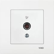Viko Karre Beyaz Uydu Prizi F Konnektörlü Sonlu (Çerçeveli)