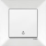 Viko Meridian Beyaz Light Anahtarı (Çerçeveli)