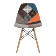 Vitale Harmony-S Patchwork Ahşap Ayaklı Sandalye