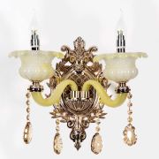 Vitale Wall Lamp Çiftli Beyaz Leyla Cam Avangard Aplik - AY.VWL-1678