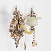 Vitale Wall Lamp Tekli Beyaz Leyla Cam Avangard Aplik - AY.VWL-1679