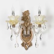 Vitale Wall Lamp Çiftli Beyaz Kuğu Cam Avangard Aplik - AY.VWL-1676