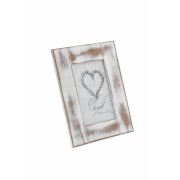 Vitale Eskitme Pastel Ahşap Krem Fotoğraf Çerçevesi