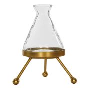 Vitale Pim Bronz Metal Ayaklı Kazan Mumluk