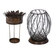 Vitale Alpa Metal Dekoratif Ananas Mumluk AK.FJ0037