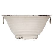 Vitale Sahara 3 Lü Beyaz Metal Saksı