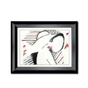 Vitale Şapkalı Kadın Çerçeveli Dekoratif Tablo AK.DD0118