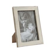 Vitale Eskitme Krem Ahşap Fotoğraf Çerçevesi