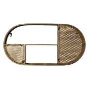 Vitale Gold Metal Dekoratif Metal Raf