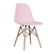 Vitale Aqua-S Pembe Ahşap Ayaklı Sandalye