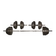 Voit 50 kg Döküm Dambıl ve Halter Set