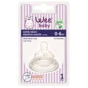 Wee Baby 828 Geniş Ağızlı Biberon Emziği Az Akış 0-6 Ay