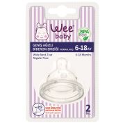 Wee Baby 853 Geniş Ağızlı Biberon Emziği Normal Akış 6-18 Ay