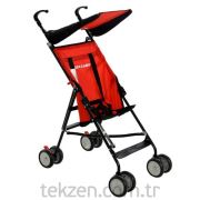WELLGRO Baston Bebek Arabası Easy Wheels Puset Kırmızı