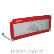 Wellgro 120 cm Katlanır Portatif Yatak Bariyeri Kırmızı