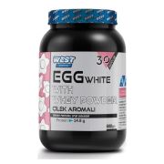 West Nutrition Egg White&whey Powder Yumurta Proteini 600 gr 30 Servis Çilek Aromalı