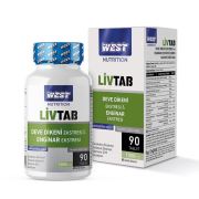 West Nutrition Livtab Milk Thistle (Deve Dikeni) ve Enginar Ekstresi Karışımı 90 Tablet x 1000 mg