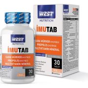West Nutrition Imutab Kara Mürver (Sambucus) & Propolis Ekstreli Multivitamin Mineral 30 Tablet x 900 Mg