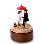 Woodeful Life Aşk Şemsiyesi Ahşap Müzik Kutusu - 1033934
